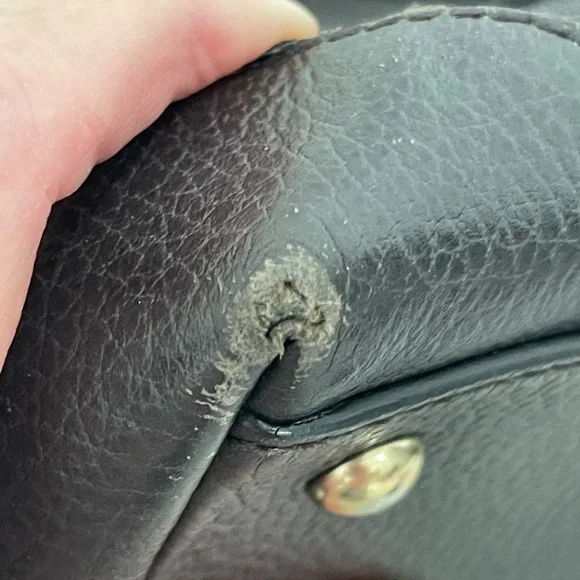 Gucci Chocolate Denim Monogram Tote Bag W/Braided Handles and Tassels - Picture 14 of 15